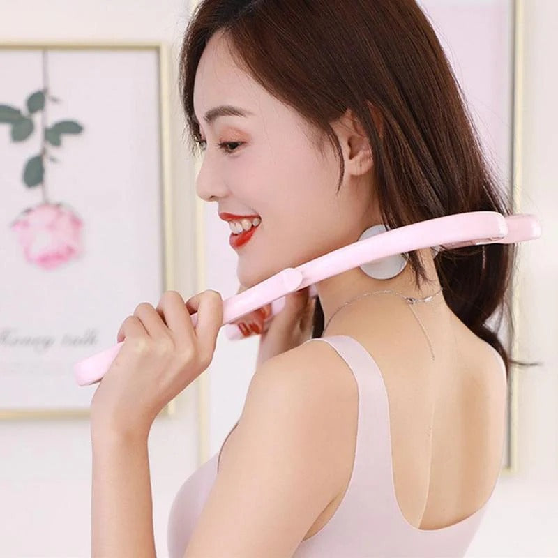 💆‍♀ Double Ball Cervical Massager – Relieve Neck Pain & Stress Instantly! 🔵✨ ALSOUQMART