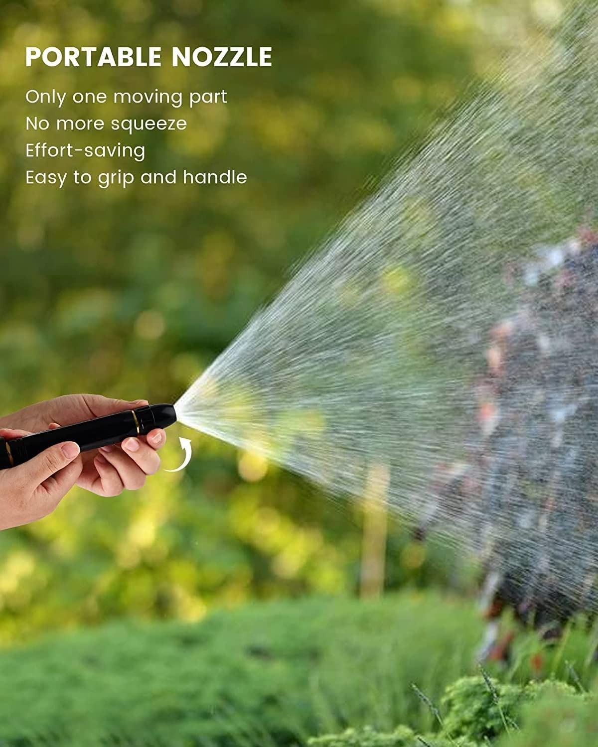 💦 Portable Hose Nozzle 🚿 Adjustable Spray for Car Wash, Garden & Cleaning 🌿 ALSOUQMART