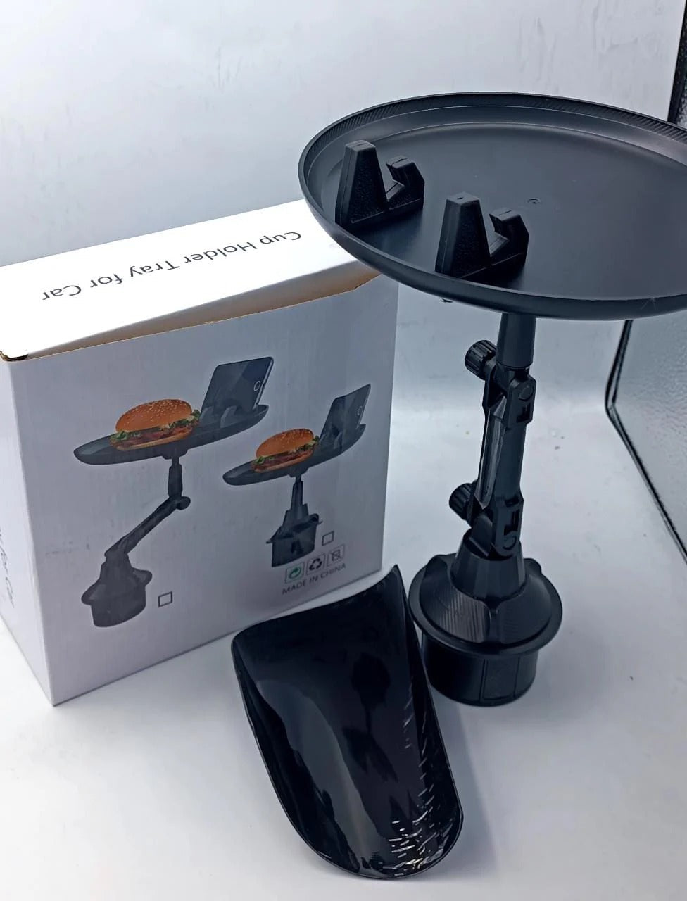 🍔 Car Cup Holder Tray 🍟 Enjoy Snacks & Drinks Easily While You Drive 🚗🛻 ALSOUQMART