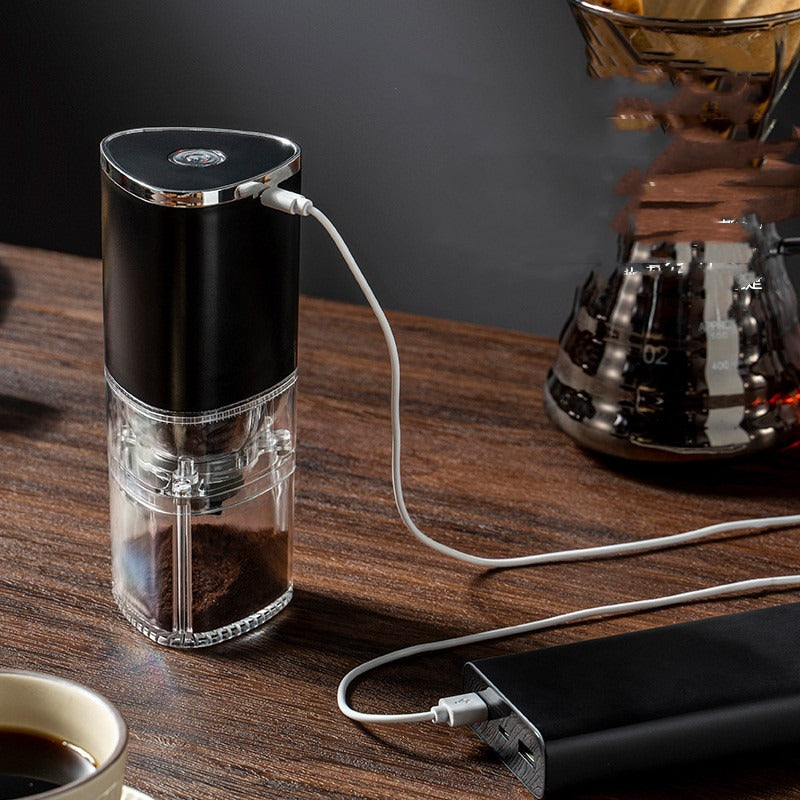 ⚡ Electric Coffee Grinder ☕ USB Rechargeable Bean Crusher 🔋 Portable & Fast ALSOUQMART