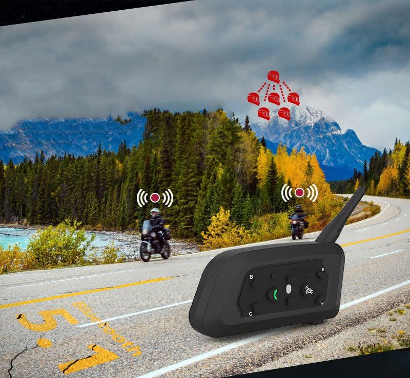 800m Bluetooth Range 🏍 5 Riders Link 🔊 Single Pack ALSOUQMART