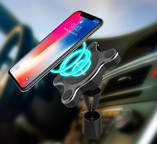 🔋 MagSafe Qi Wireless Car Charger 🚗 Strong Magnetic Mount ⚡ iPhone Friendly ALSOUQMART