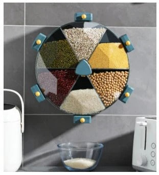 🔒 Food Grains Storage Box 🍚 Airtight Cereal Dispenser 📦 Moisture-Proof Container ALSOUQMART