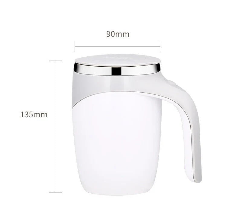☕ Electric Stirring Coffee Mug ⚡ Auto Magnetic Cup 🔋 USB Rechargeable Mug 🌀 ALSOUQMART