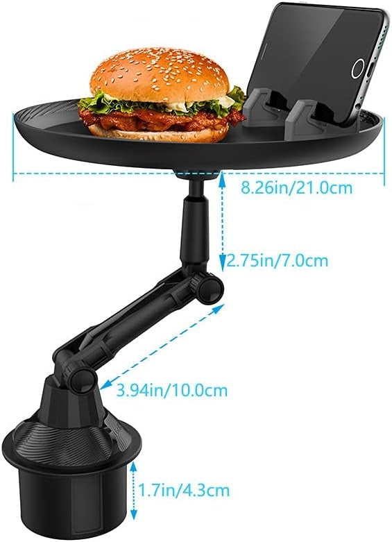 🍔 Car Cup Holder Tray 🍟 Enjoy Snacks & Drinks Easily While You Drive 🚗🛻 ALSOUQMART