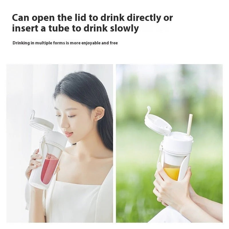🥤 Portable Electric Juicer Cup 🍓 USB Rechargeable 🔋 Smoothie Maker On-the-Go 🚀 ALSOUQMART
