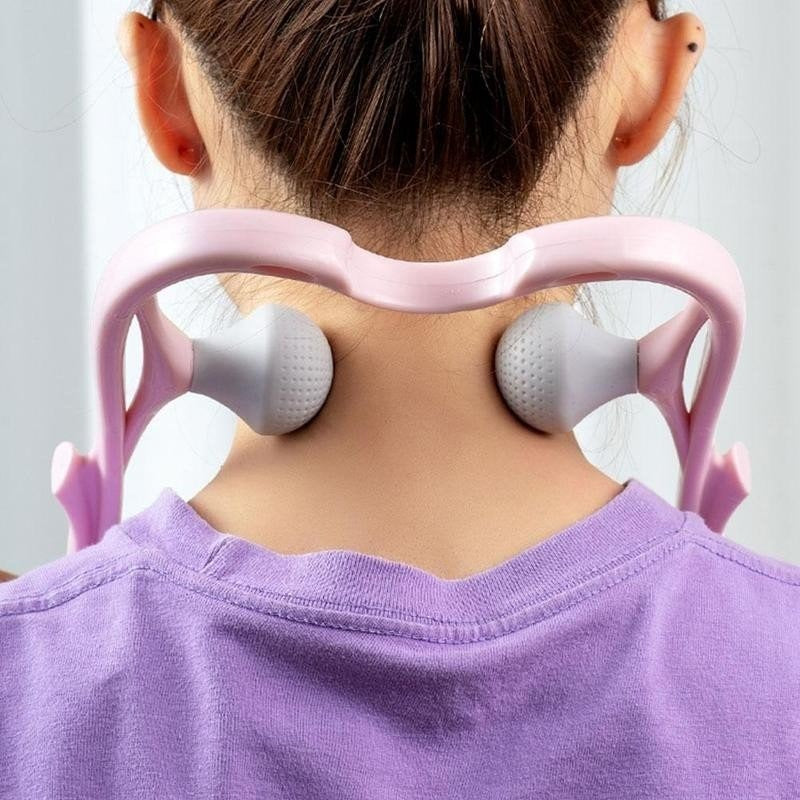 💆‍♀ Double Ball Cervical Massager – Relieve Neck Pain & Stress Instantly! 🔵✨ ALSOUQMART
