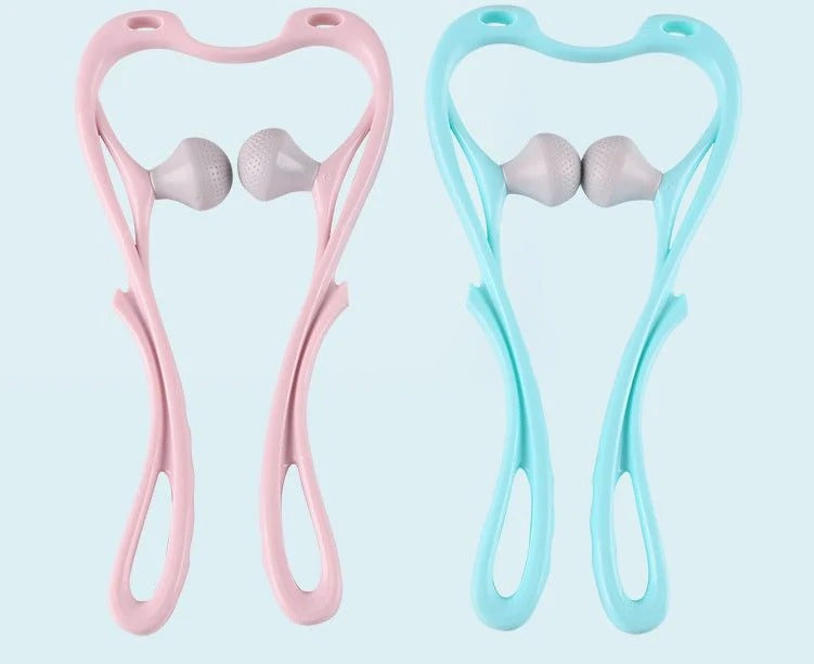 💆‍♀ Double Ball Cervical Massager – Relieve Neck Pain & Stress Instantly! 🔵✨ ALSOUQMART