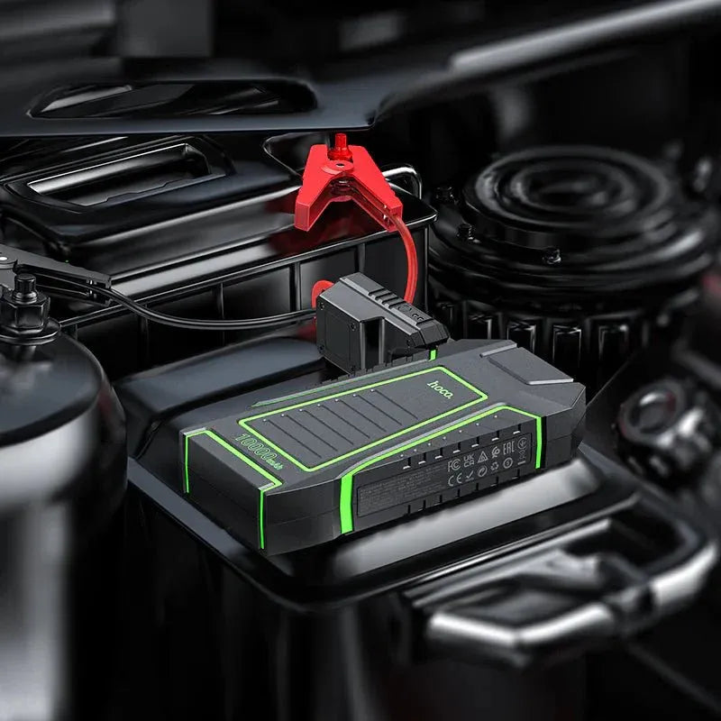 🚗 Hoco Smart Jump Starter ⚡ Portable Power Bank 🔋 Emergency Start (QS1) ✅ ALSOUQMART