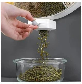 🔒 Food Grains Storage Box 🍚 Airtight Cereal Dispenser 📦 Moisture-Proof Container ALSOUQMART
