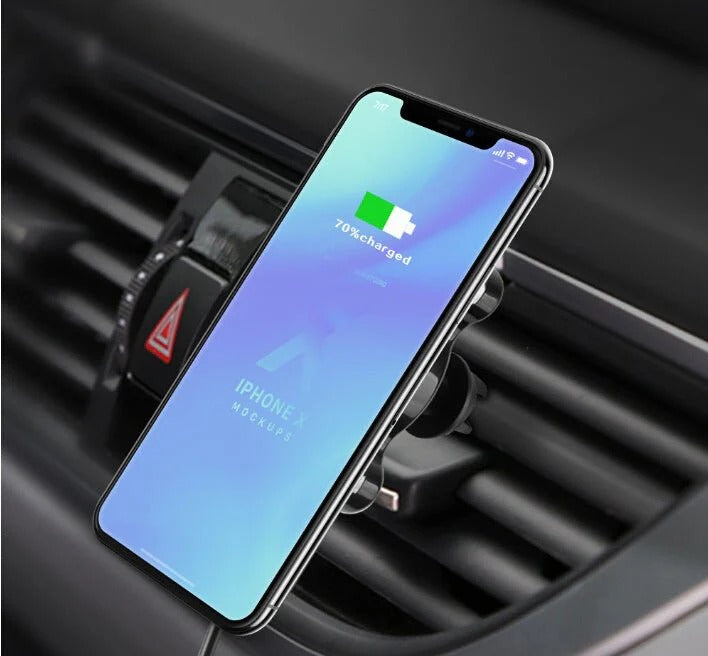 🔋 MagSafe Qi Wireless Car Charger 🚗 Strong Magnetic Mount ⚡ iPhone Friendly ALSOUQMART